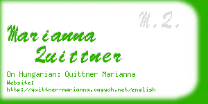 marianna quittner business card